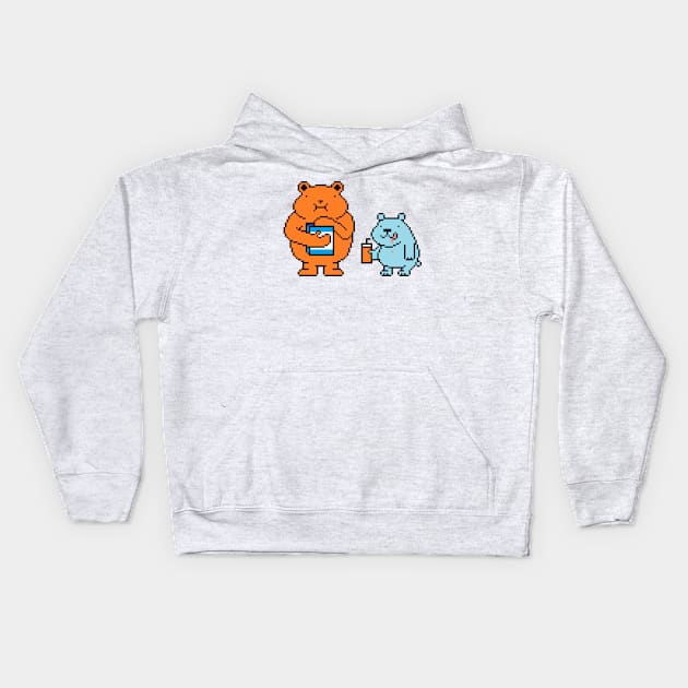 Snack bears! Kids Hoodie by PixelPrints